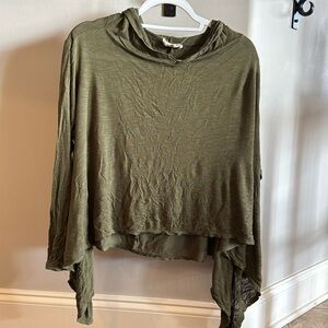 Olive green PPLA clothing blouse